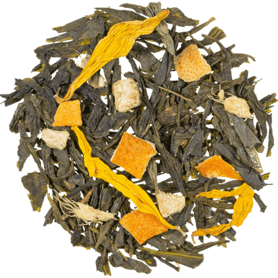 Sencha Ingwer/Zitrone - Natürlich Aromatisierter Grüner Tee